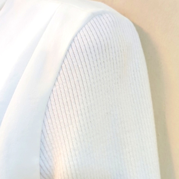 Vince Assymetrical Knit Ribbed Sleeve Drape Jacket 2 - Picture 7 of 16